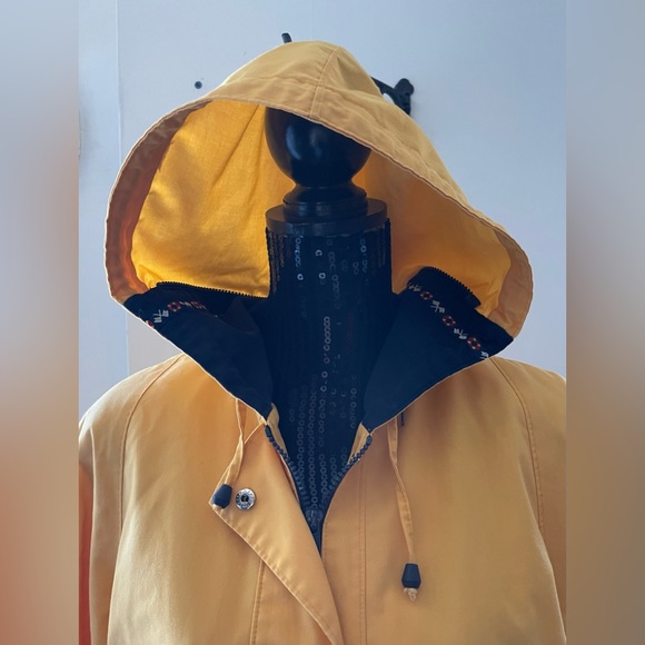 Vintage Thunder Bay Yellow Windbreaker Jacket Size 9/10 - Picture 5 of 16